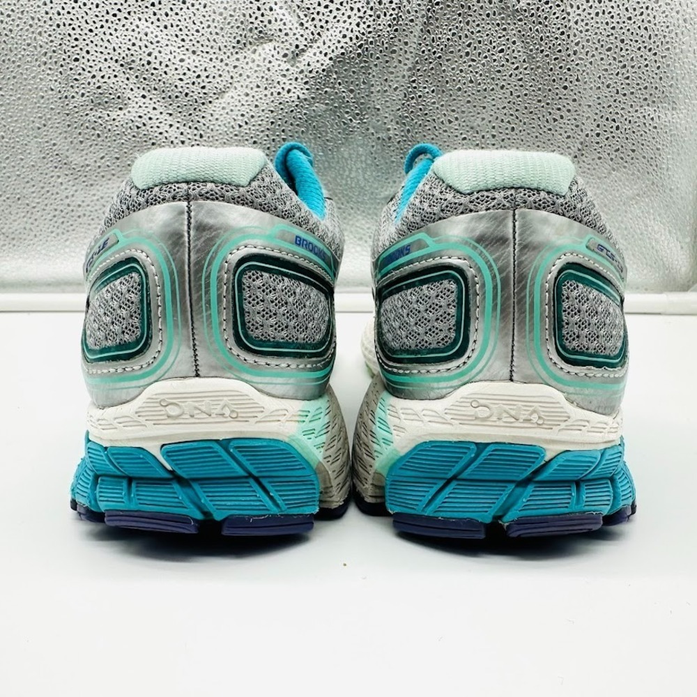 Brooks GTS Running Shoes Women US 6.5 Gray Blue Athletic Sneakers Comfort - Picture 4 of 15